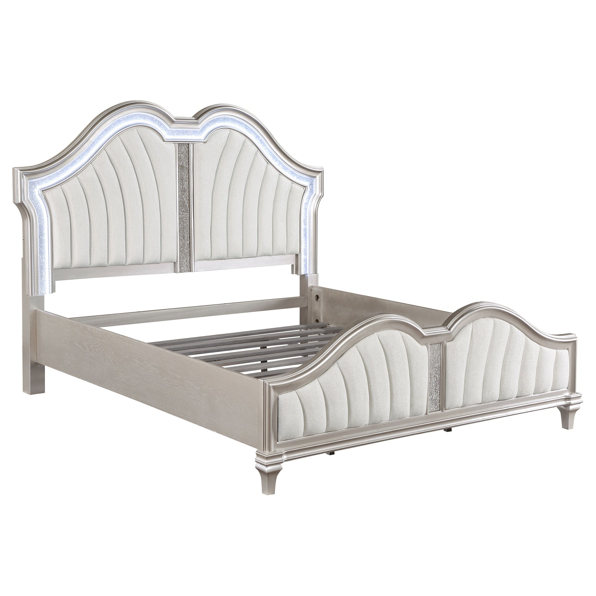 Evangeline Silver Oak 4-piece Eastern King Bedroom Set