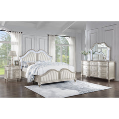 Evangeline Silver Oak 4-piece Eastern King Bedroom Set