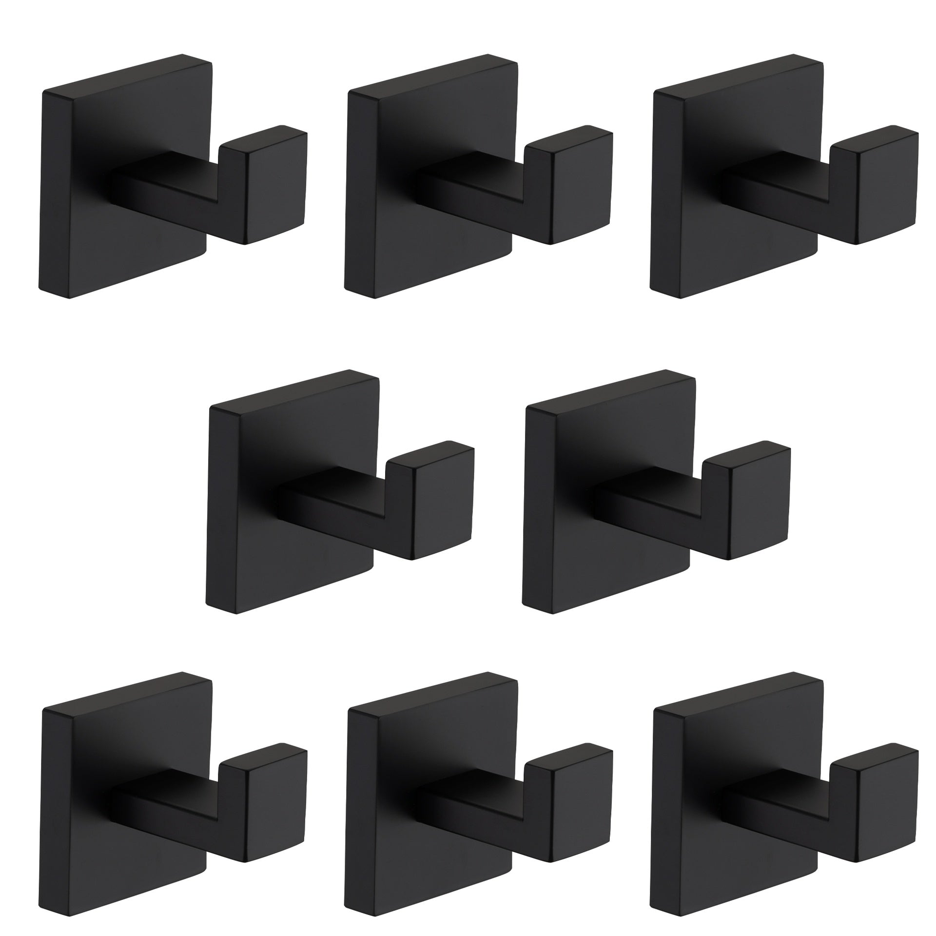 8 Pack Wall-Mounted Stainless Steel Bathroom Towel Hooks/Coat Hooks for Bathroom, Bedroom, Kitchen