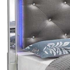 Verona G6700C-QB3 Queen Bed , Silver Champagne