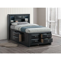 Modern Twin Storage Bed With Sleek Design