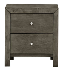 Chic Gray Transitional Nightstand