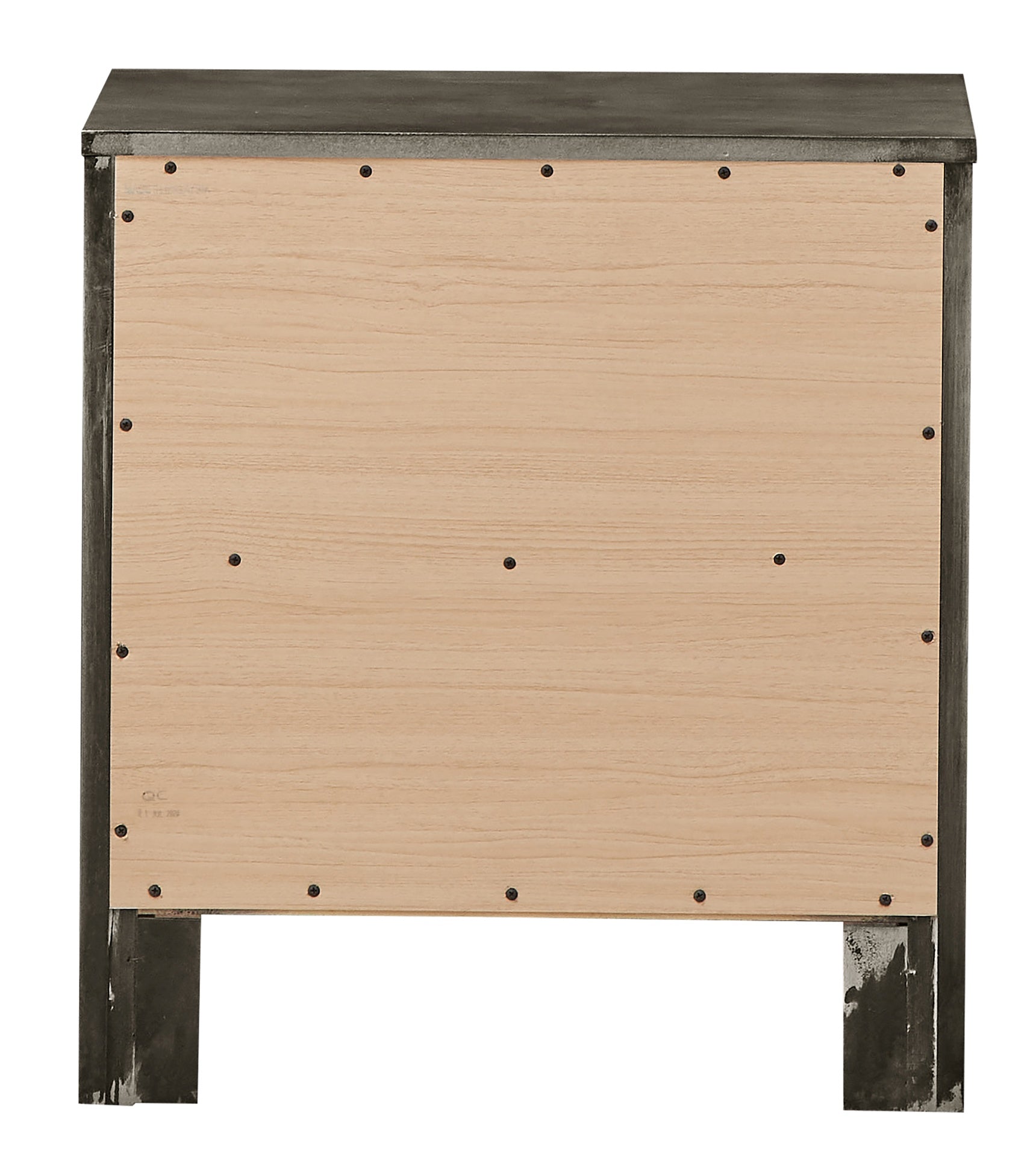 Chic Gray Transitional Nightstand