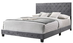 Transitional Gray King Bed For Modern Living