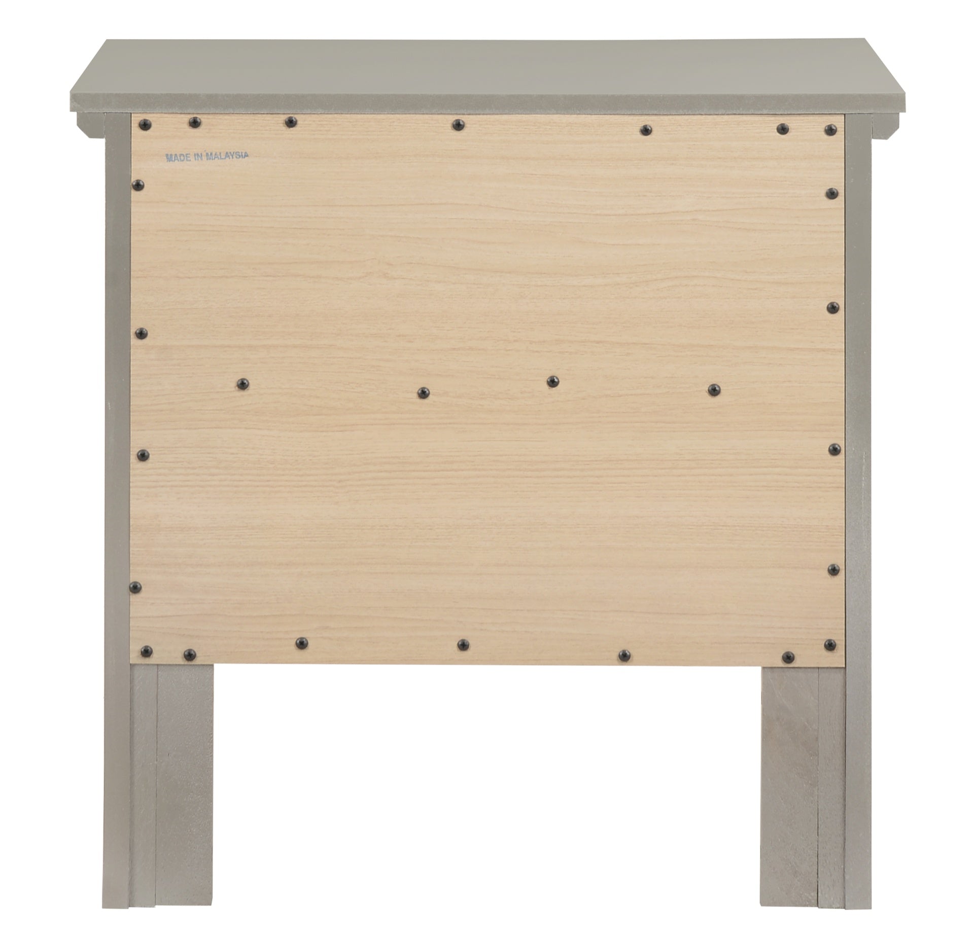 Elegant Silver Champagne Nightstand