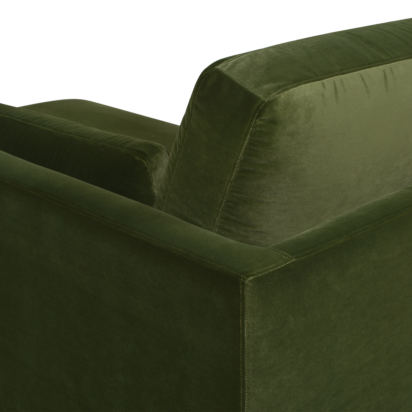Knox 65" Modern Farmhouse Chaise Lounge Chair, Olive Green Performance Velvet