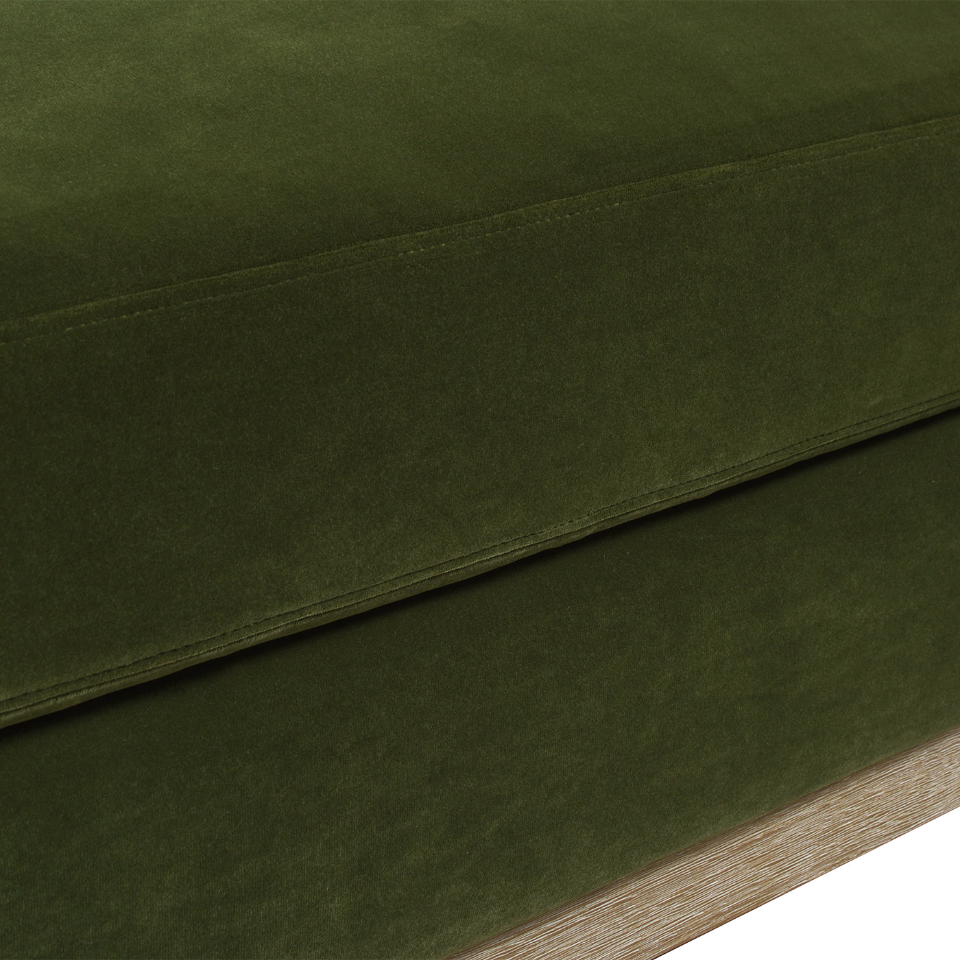 Knox 65" Modern Farmhouse Chaise Lounge Chair, Olive Green Performance Velvet