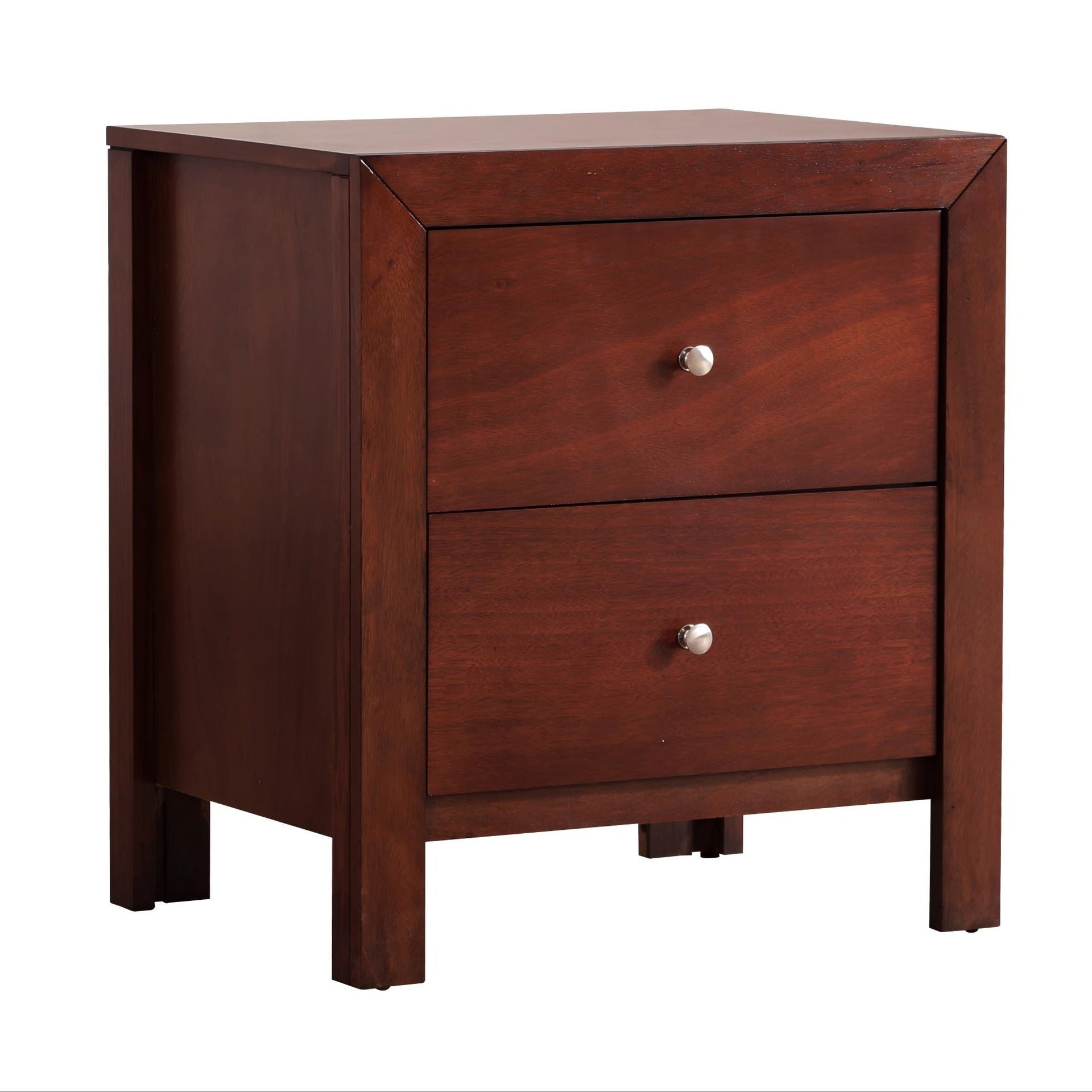 Elegant Cherry Nightstand With Storage