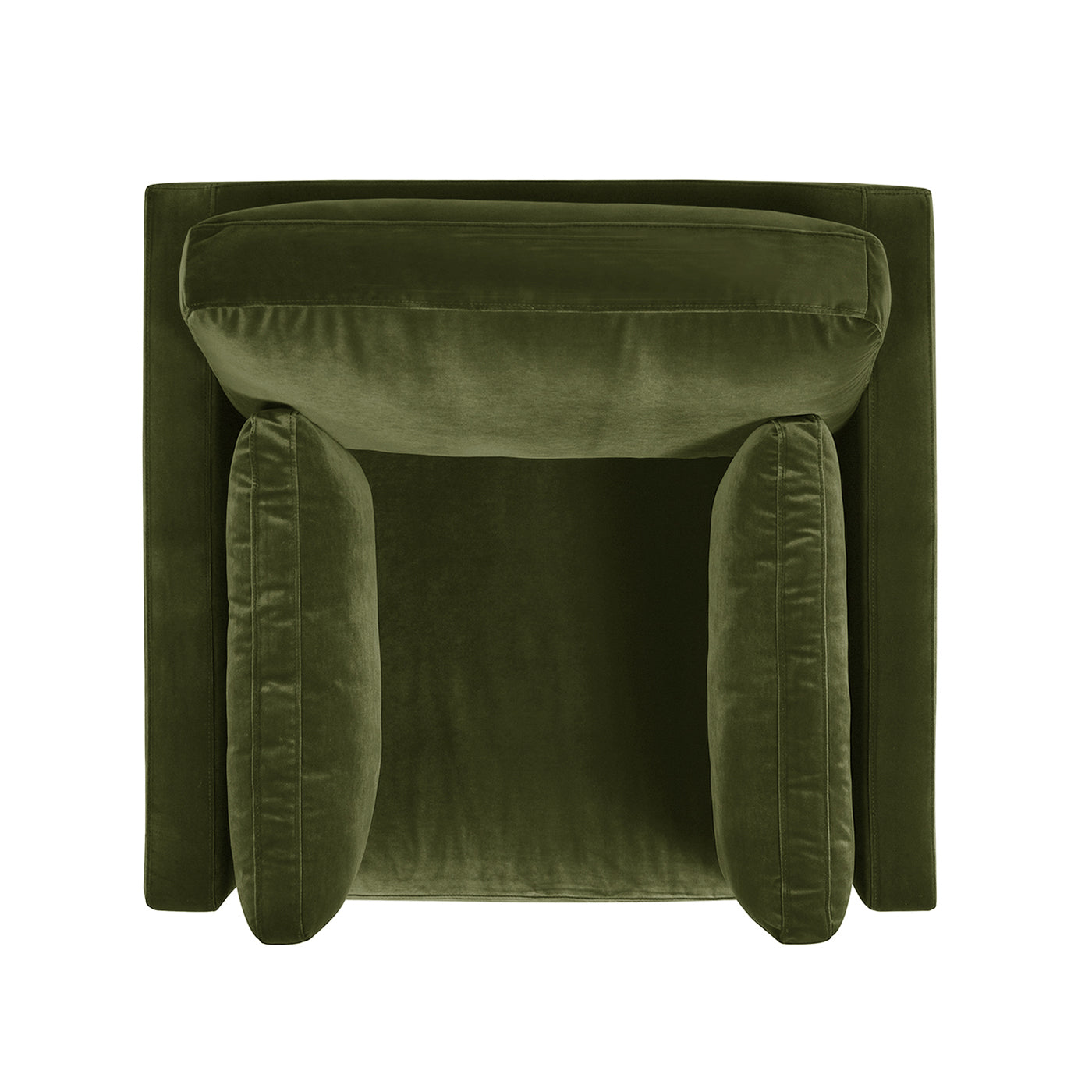 Knox 36" Modern Farmhouse Arm Chair, Olive Green Performance Velvet