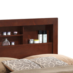 Stylish Cherry Storage Bed For Modern Spaces