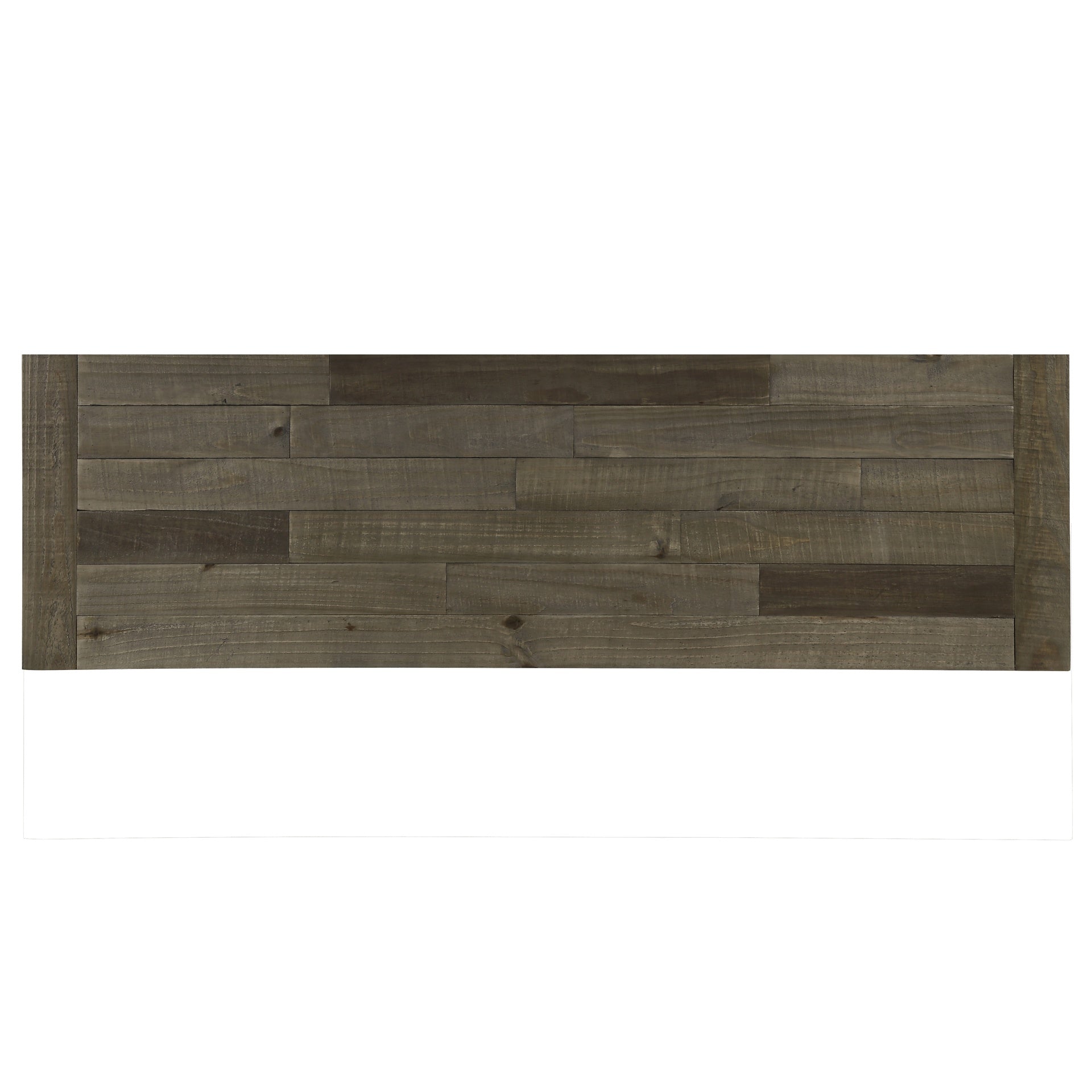 Prato Two-Tone Wood Upholstered Dining Bench, Antique Brown and Distressed Blue