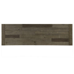 Prato Two-Tone Wood Upholstered Dining Bench, Antique Brown and Distressed Blue