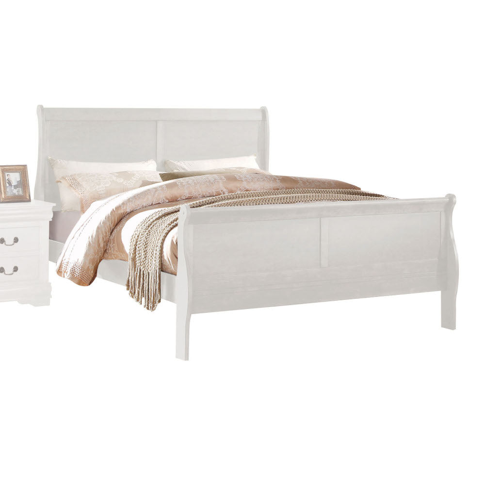 Louis Philippe White Finish E. King Bed
