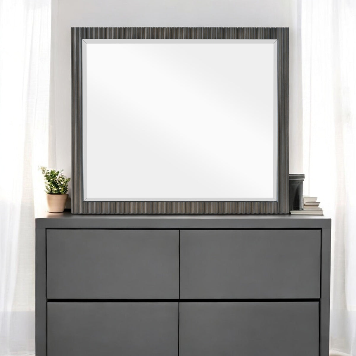 Clayten Espresso Finish Mirror