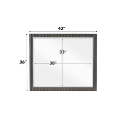 Clayten Espresso Finish Mirror