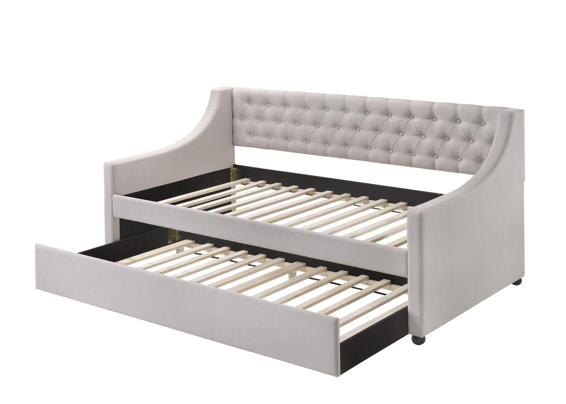 Lianna Fog Fabric Daybed W/Trundle (Twin)