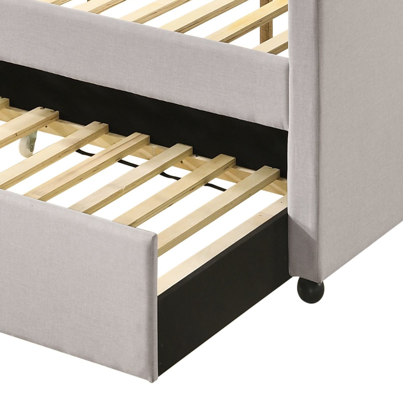 Lianna Fog Fabric Daybed W/Trundle (Twin)