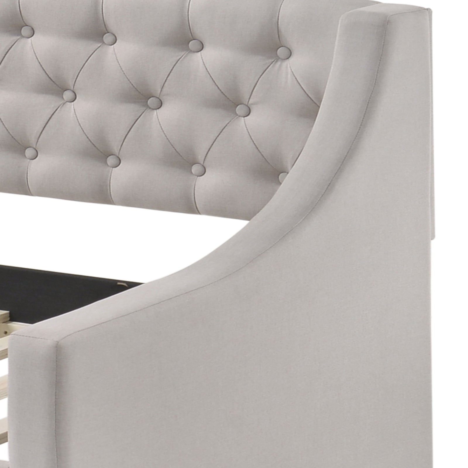 Lianna Fog Fabric Daybed W/Trundle (Twin)
