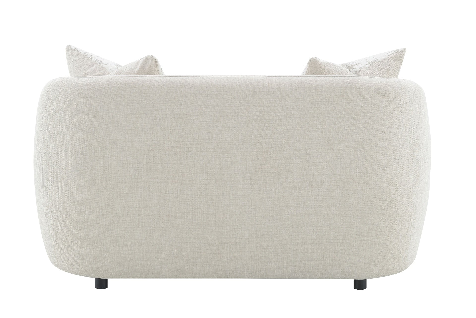 Etienne Beige Linen Loveseat w/3 Pillows