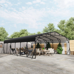 Carport Canopy 20'X30' Heavy Duty Car Port Galvanized Steel Roof, Reinforced Stable Triangle Frame for Snowy Windy Metal Carports Enhanced Base Car Tent for Car,RV,Pickup,Boat,Truck,Tractor