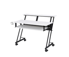 Suitor White & Black Finish Music Recording Studio Desk