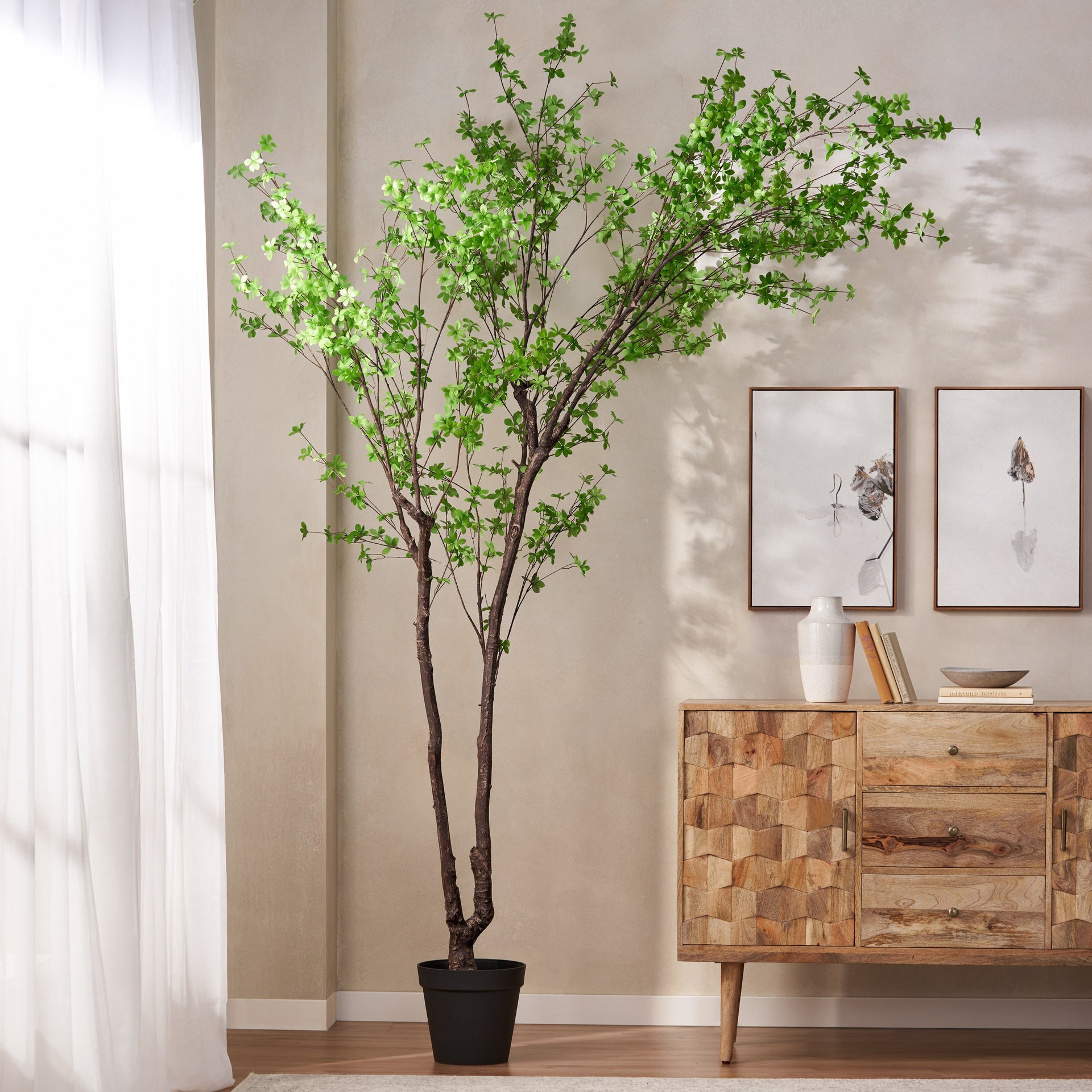 300CMARTIFICIAL DISC LEAF TREE