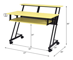 Suitor Yellow & Black Finish Music Recording Studio Desk
