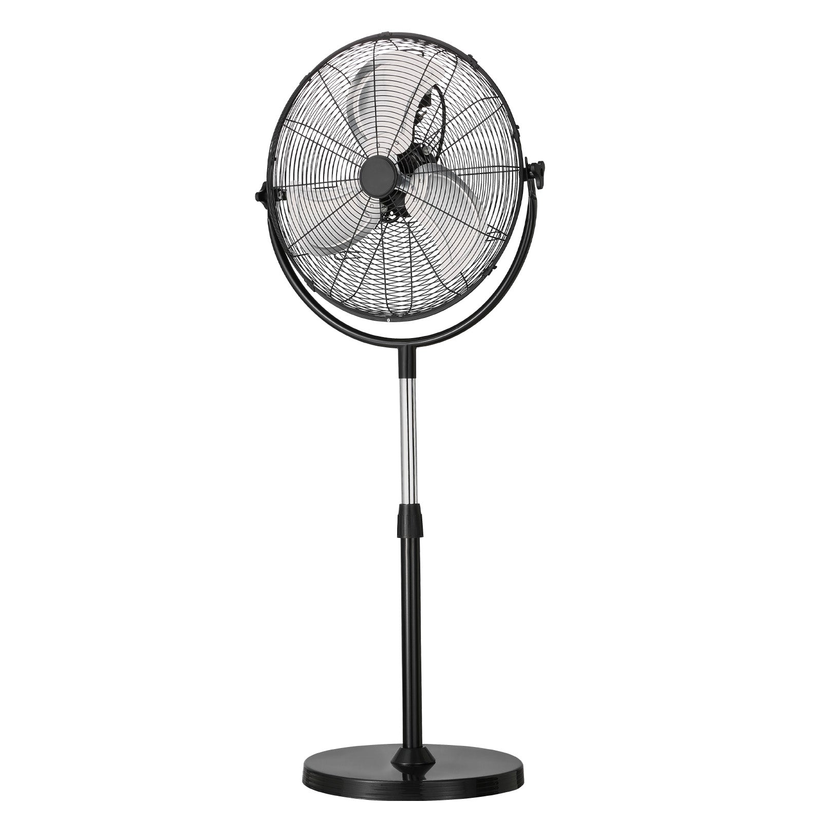20" Industrial Pedestal Fan 3-Speed Fan 46.9 to 59.6 Inch Height Adjustable