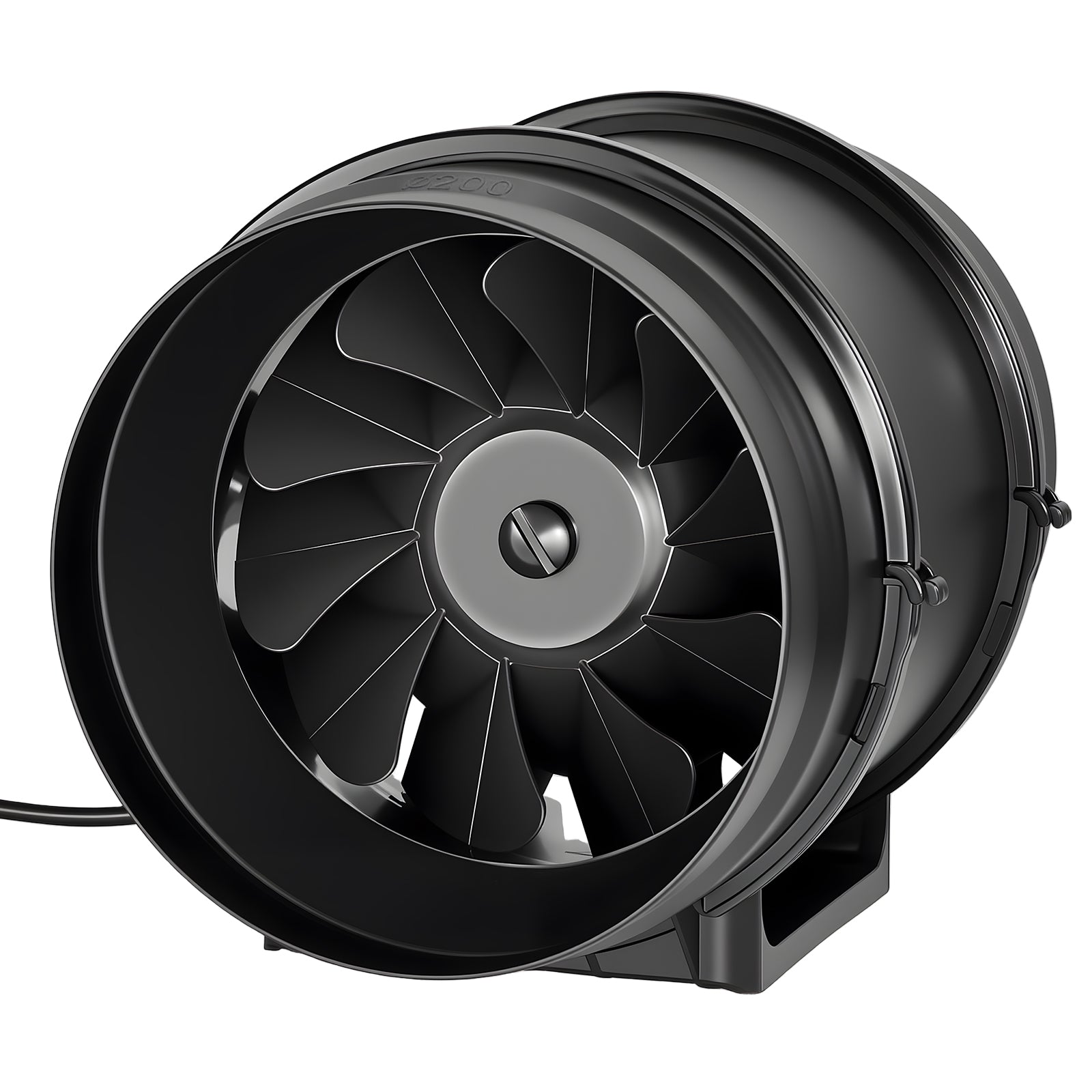 8" Inline Duct Fan, 720 CFM Ventilation Exhaust Fan Quiet AC Motor for Heating Cooling Booster, Grow Tents, Hydroponics