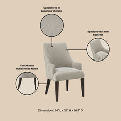 Armchair in Taupe
