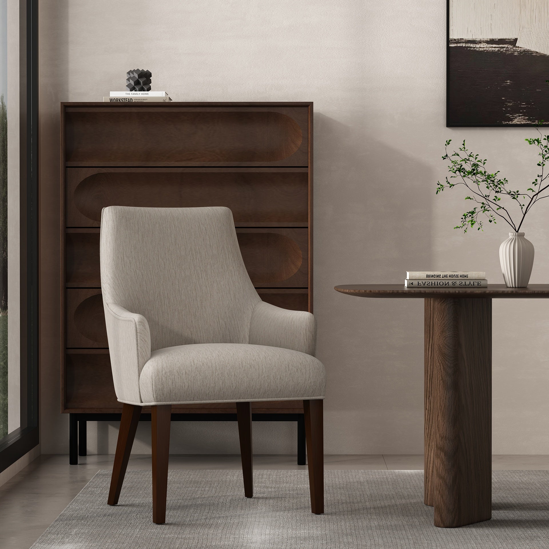 Armchair in Taupe