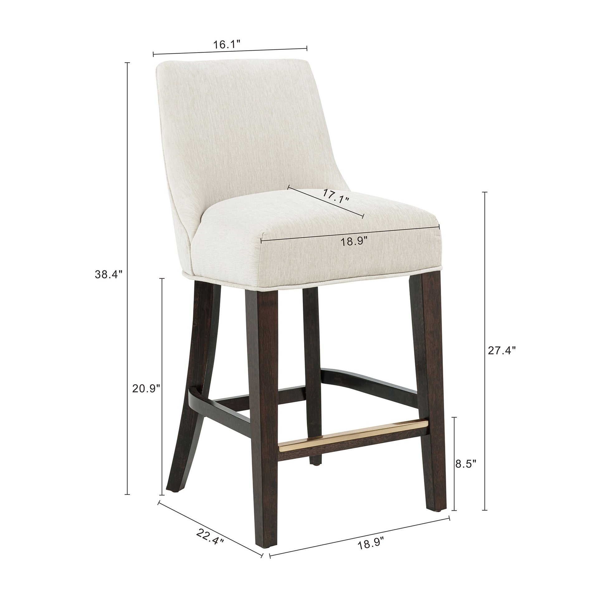 Counter Stool in Cream