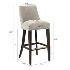 Barstool in Taupe