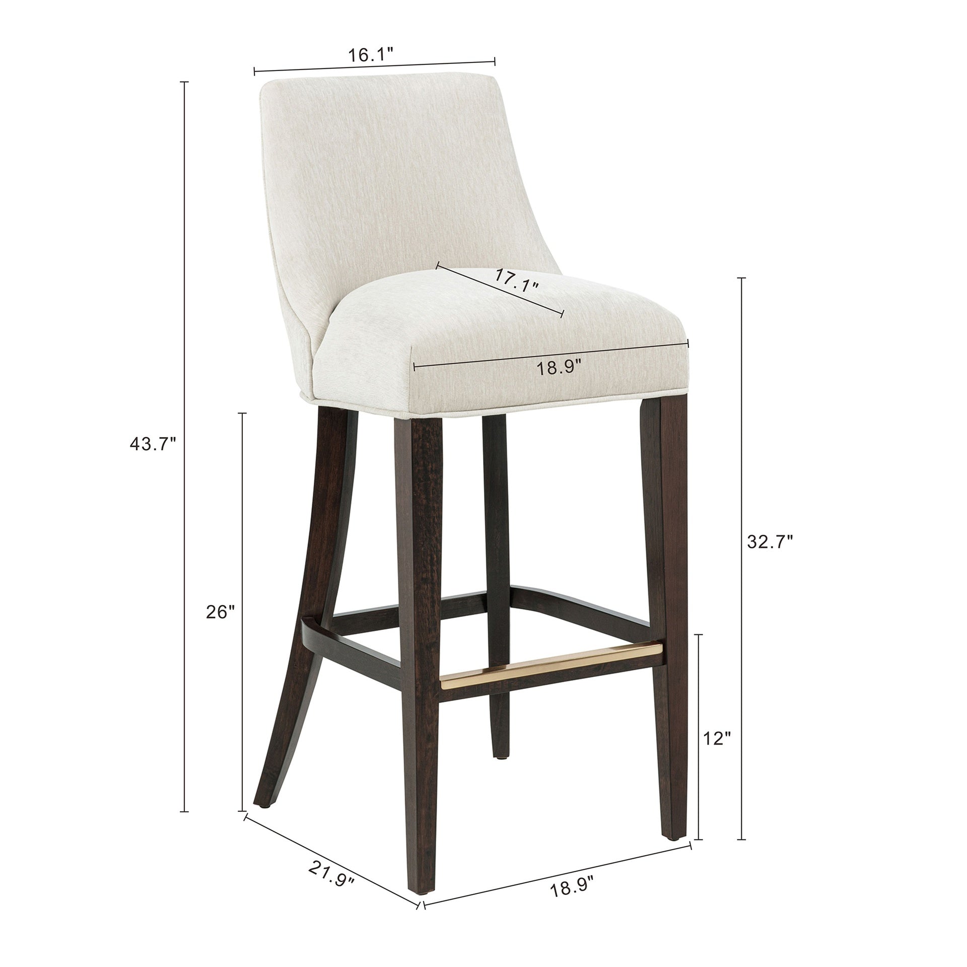 Barstool in Cream