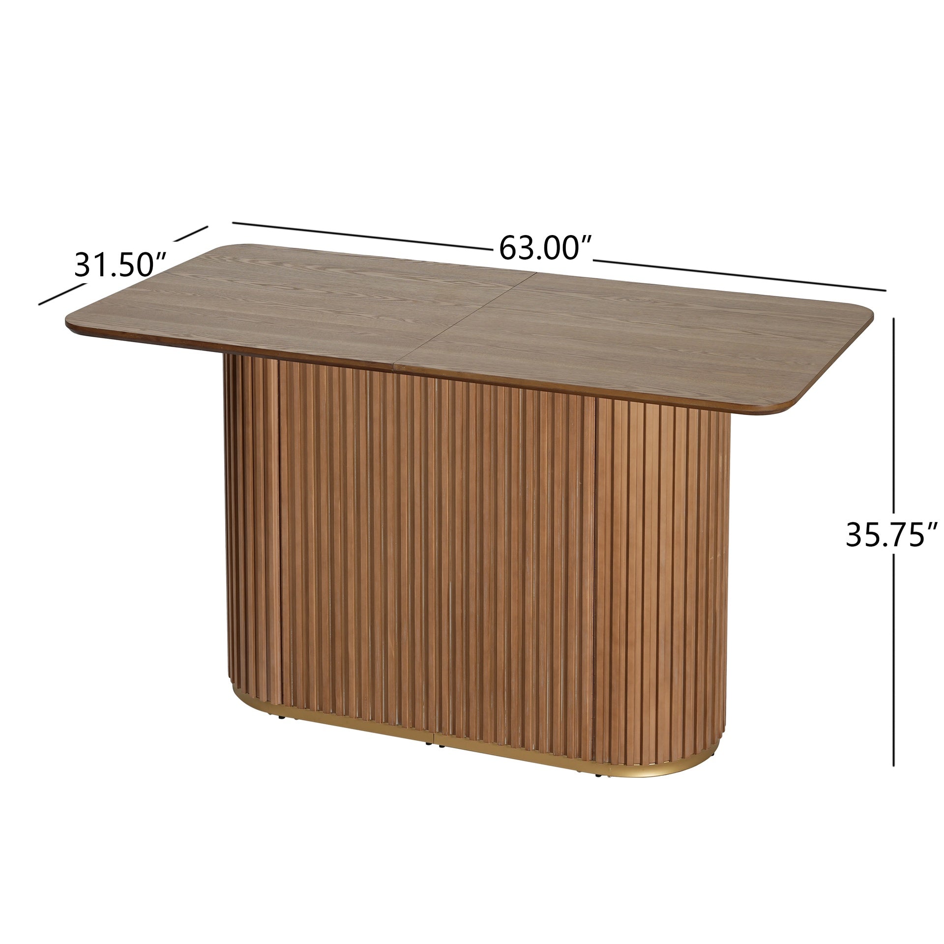 63.00"L Counter Table -Light Ash