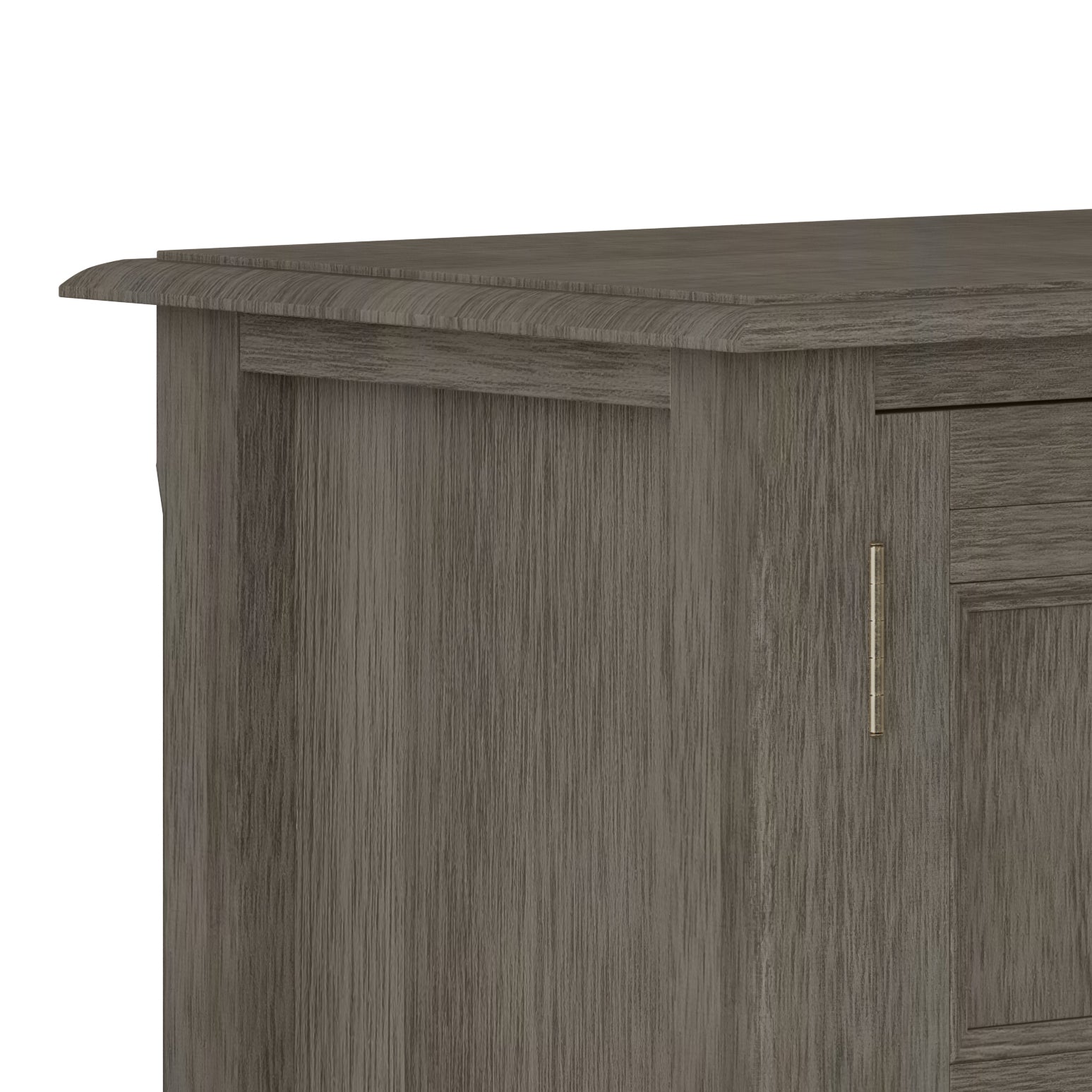 Burlington 30 inch Wide Solid Wood Low Storage Cabinet in Farmhouse Grey