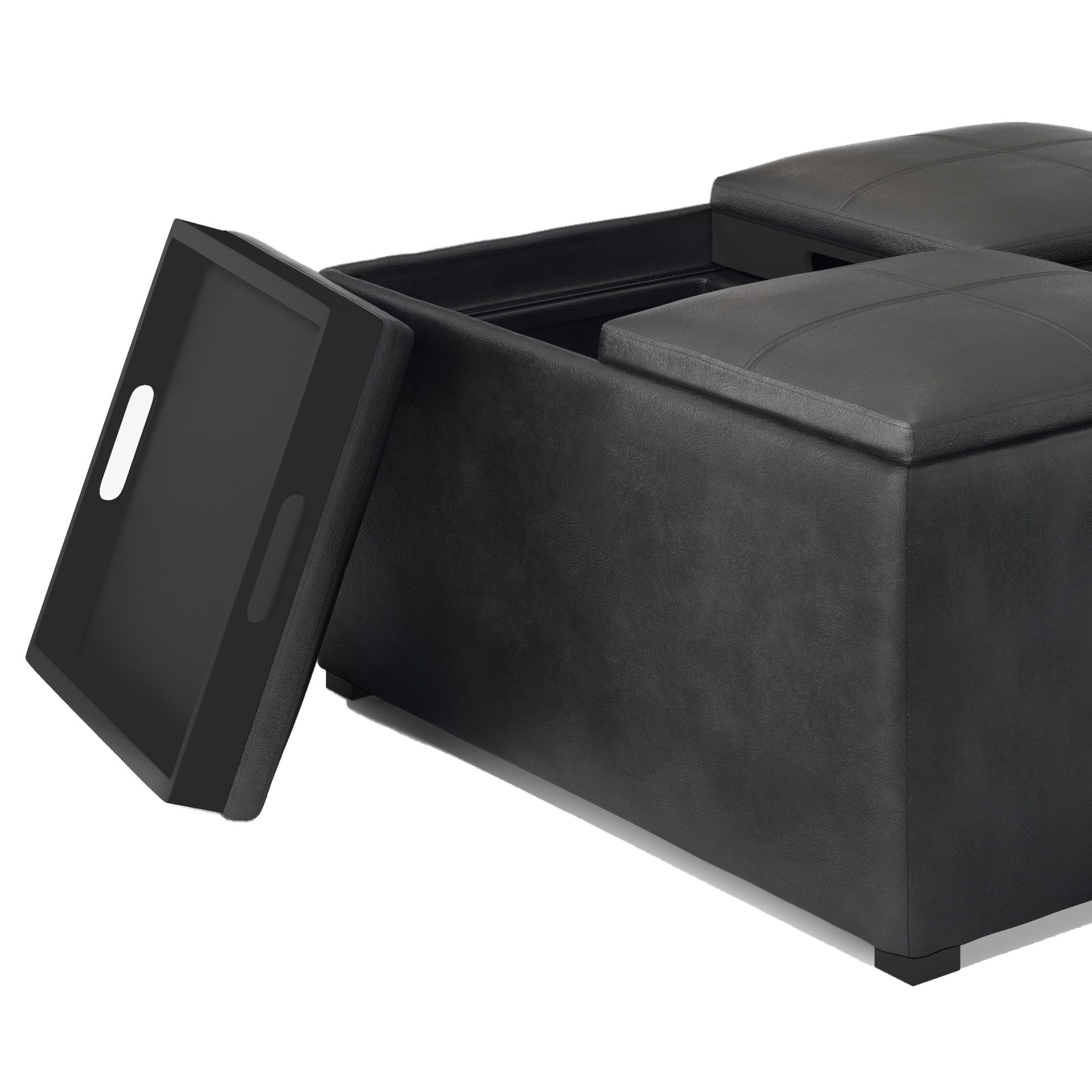 Avalon Square Coffee Table Storage Ottoman