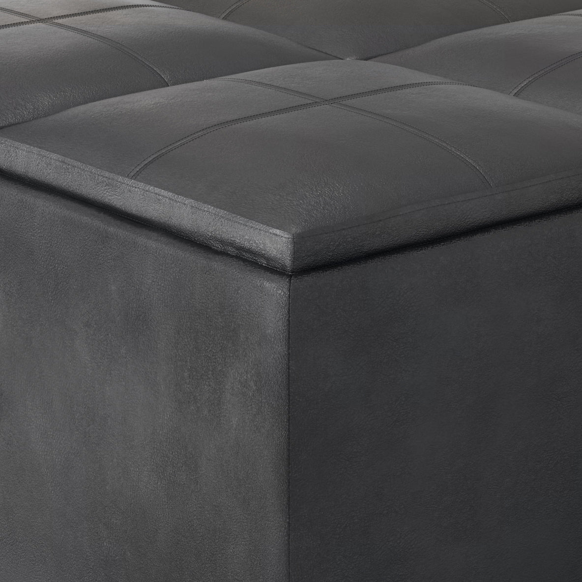 Avalon Square Coffee Table Storage Ottoman