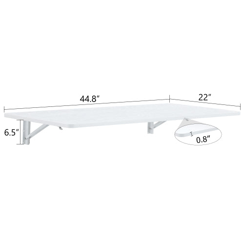 Laundry Room Folding Table Wall Mounted Folding Table for Small Spaces,Fold Down Desk,Workbench,Addition to Garage & Shed/Home Office/Laundry Room/Home Bar/Kitchen & Dining Room,45*22*6.5 inches.