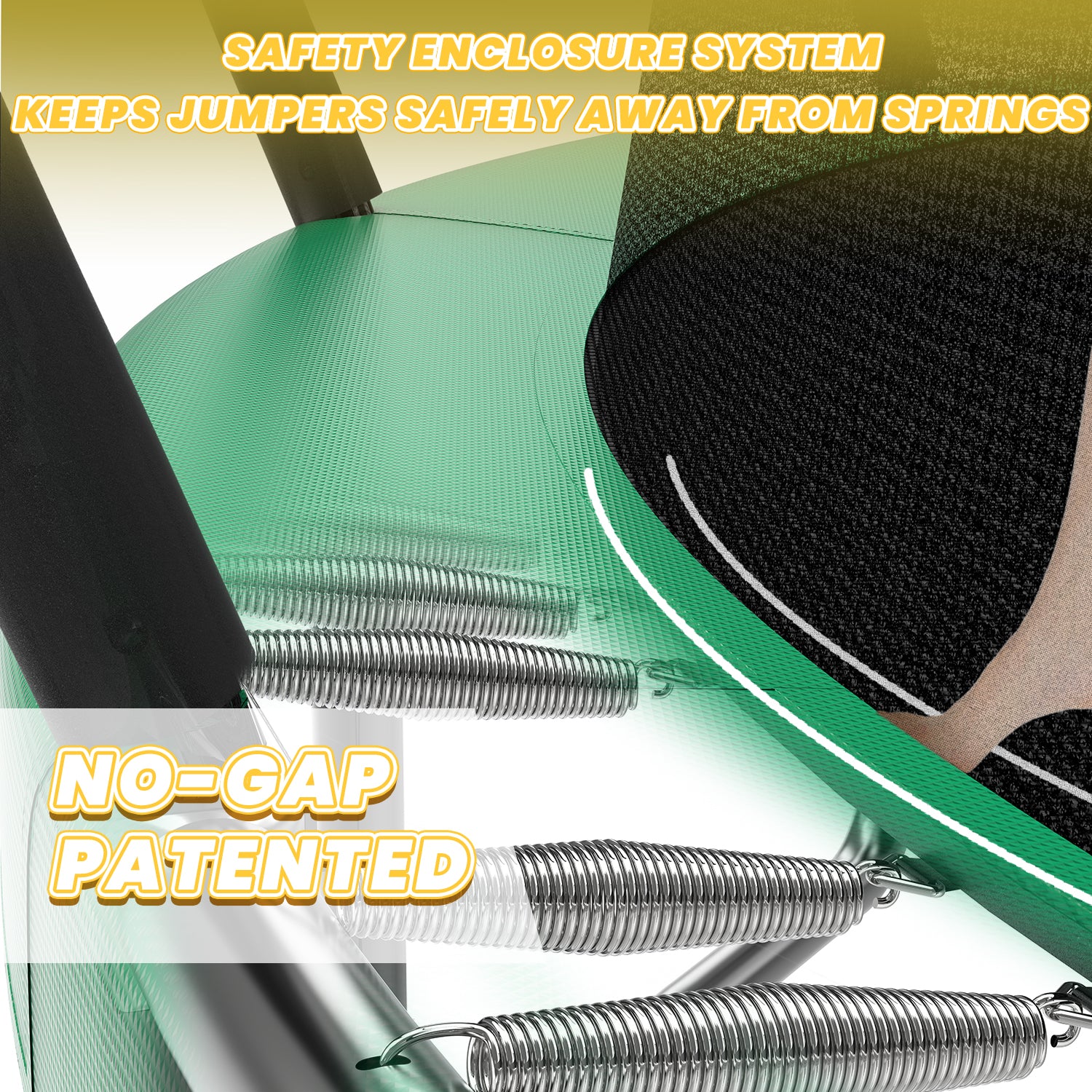 16FT Outdoor Trampoline for Kids and Adults, Pumpkin Trampolines with Curved Poles,Heavy Duty Trampoline Anti-Rust Coating ASTM Approval