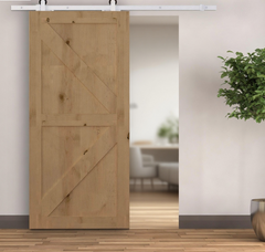 Rustic Interior Sliding Barn Door Mounting Hardware Kit