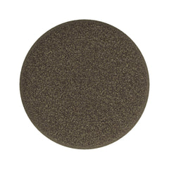 Sem Round Accent Ottoman, Dark Brown Channel Stitched Boucle 18 Inch