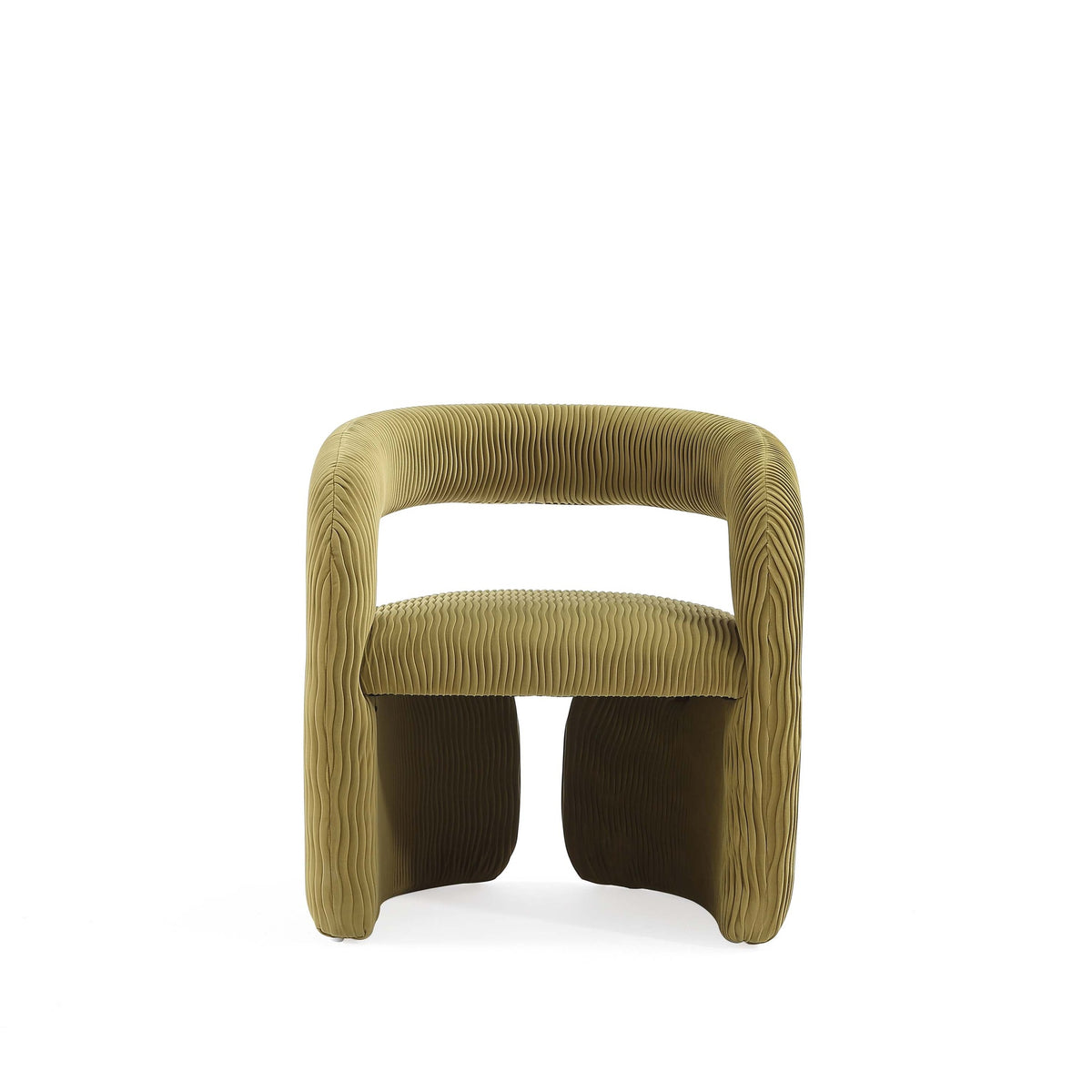 Lounge Chair in Olive Green