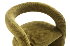 Lounge Chair in Olive Green