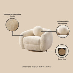 Lounge Chair in Cream