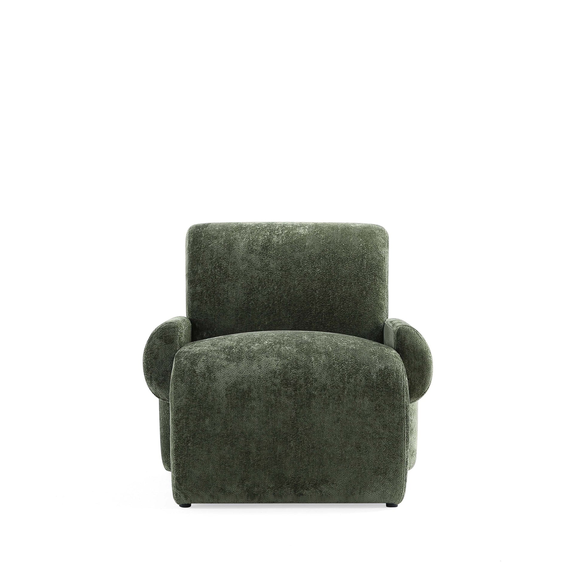 Lounge Chair in Olive Green
