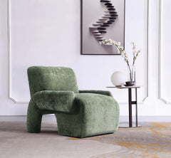 Lounge Chair in Olive Green