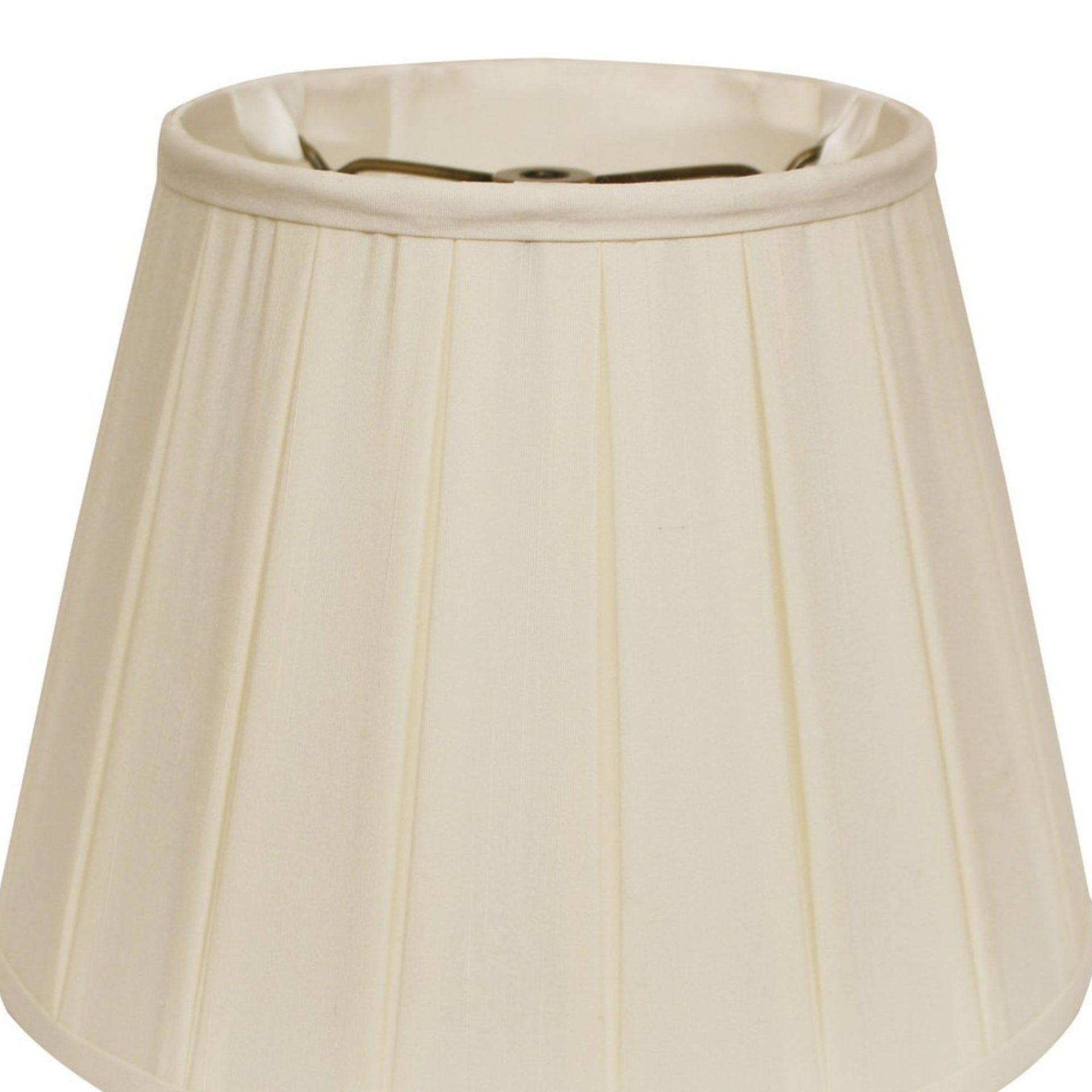 Slant English Box Pleat Softback Lampshade with Washer Fitter, Egg