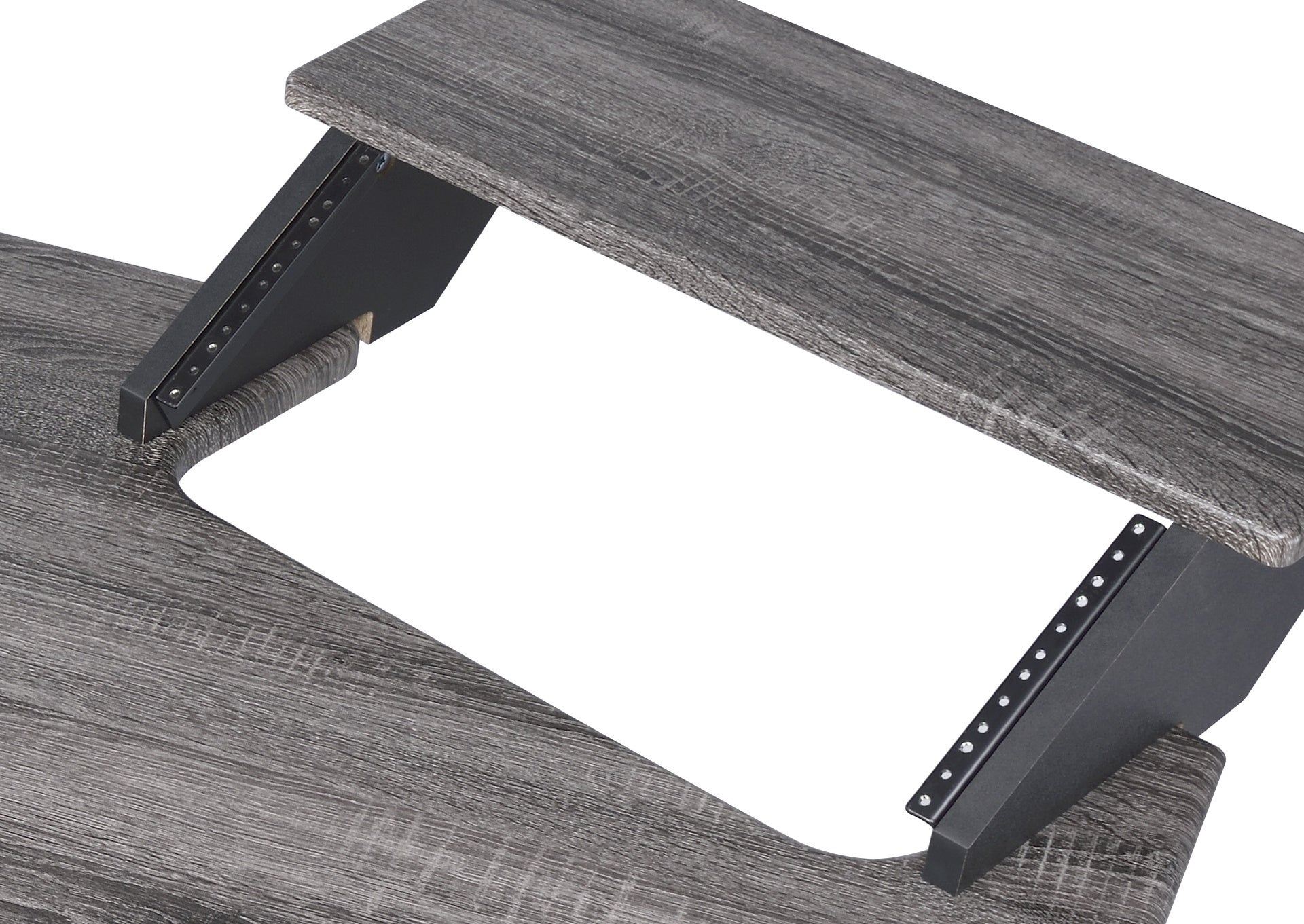71" Eleazar Black Oak Finish Music Recording Studio Desk