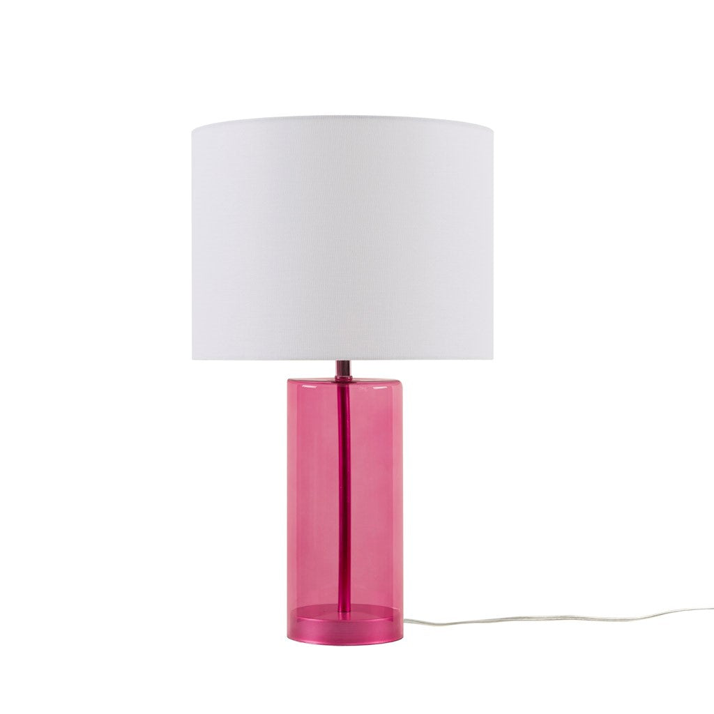 Glass Table Lamp Pink See below